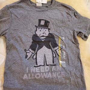 Junk Food Monopoly Man T-shirt - grey